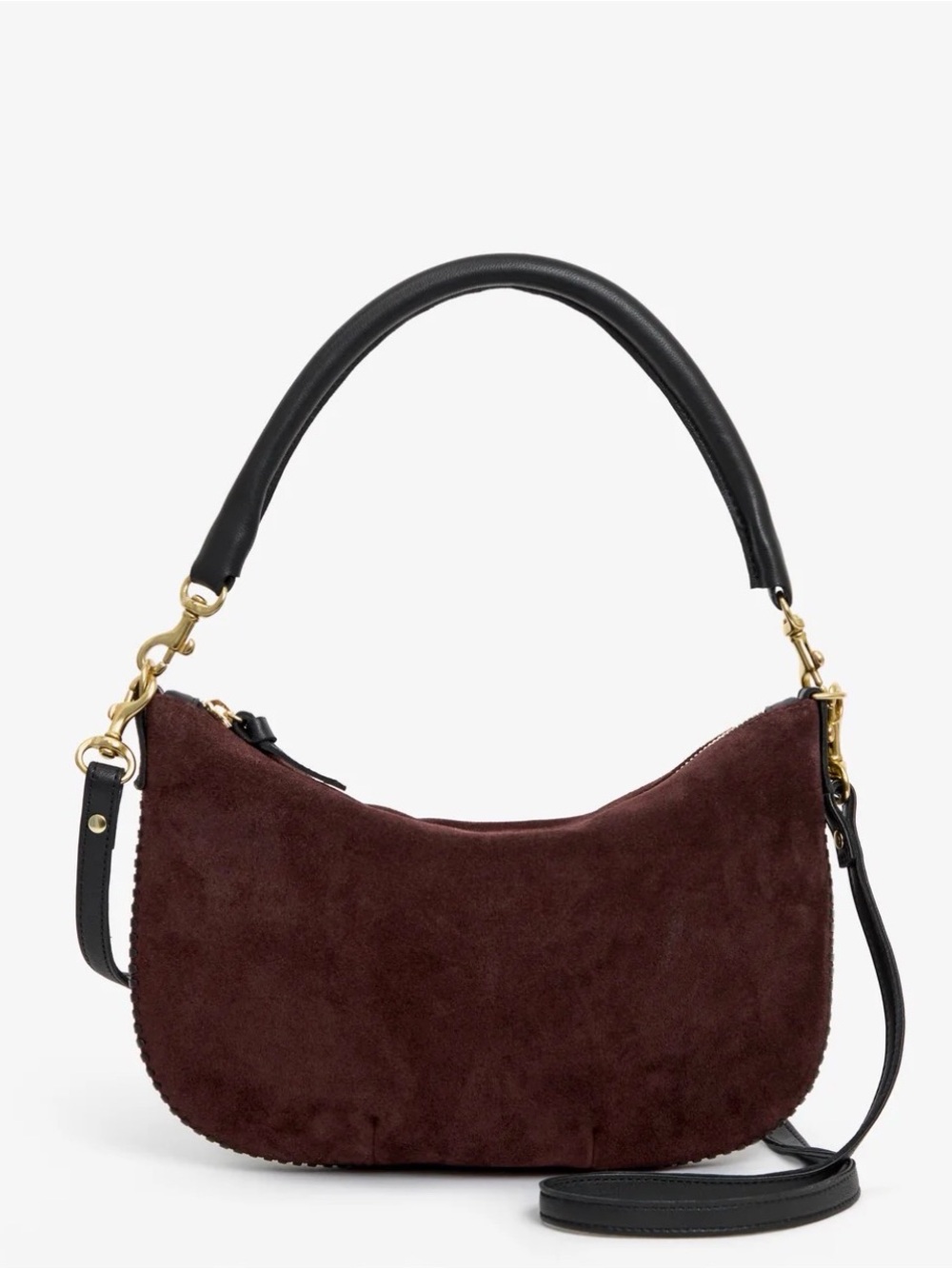 Clare V Petit Moyen - Truffle Suede w/ Whipstitch $425 NWT